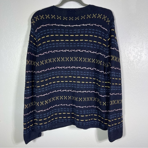 Christopher & Banks, Hand Embroidered Cardigan. Size Large. Good used condition! - Picture 6 of 6